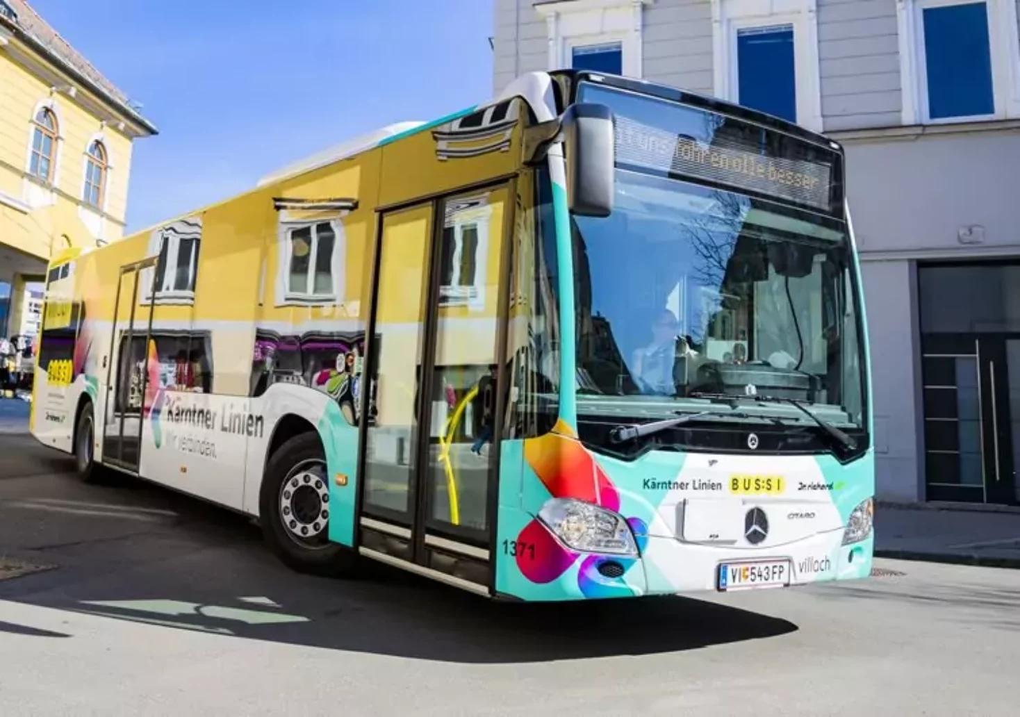 Das Bild auf 5min.at zeigt einen Bus in Villach.