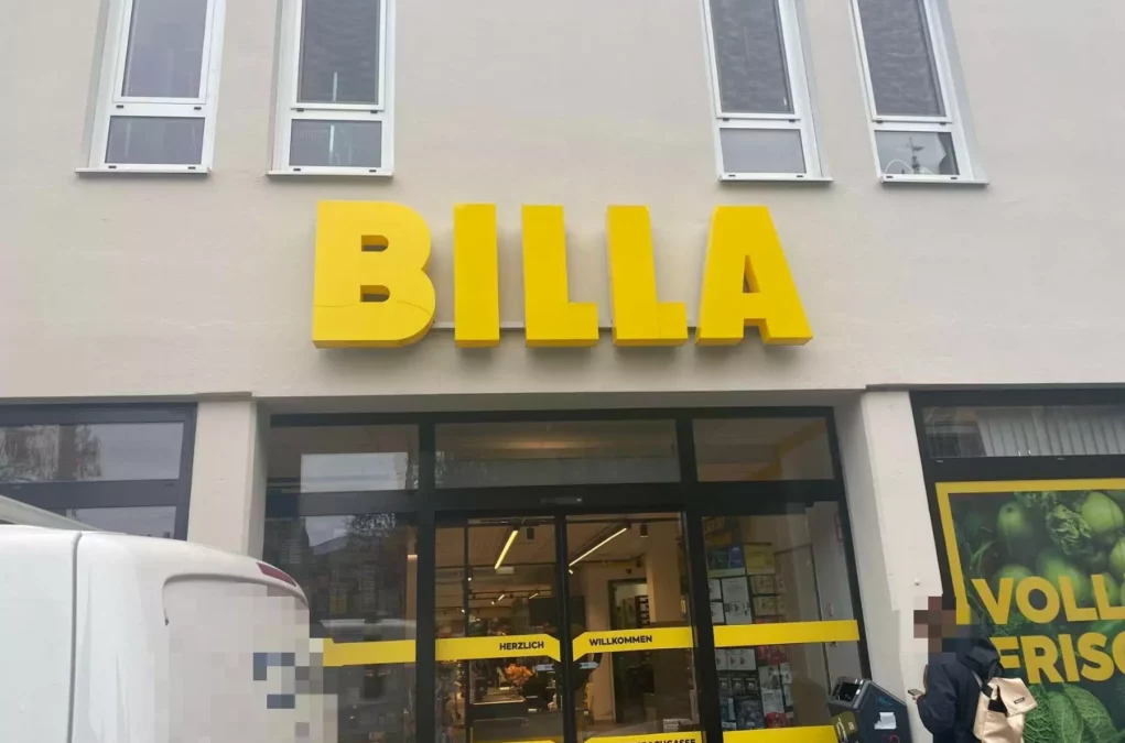 Bild auf 5min.at zeigt eine billa-filiale in Graz.