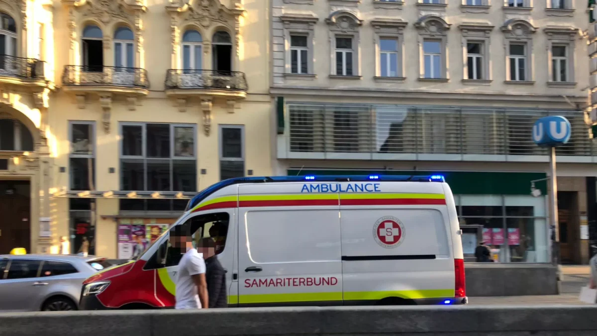 Ein Bild auf 5min.at zeigt die Rettung in Wien.