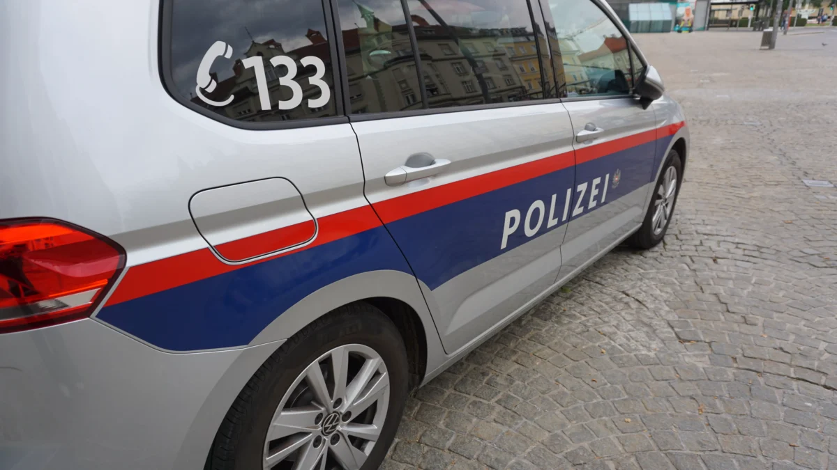 Ein Bild auf 5min.at zeigt ein Polizeiauto.
