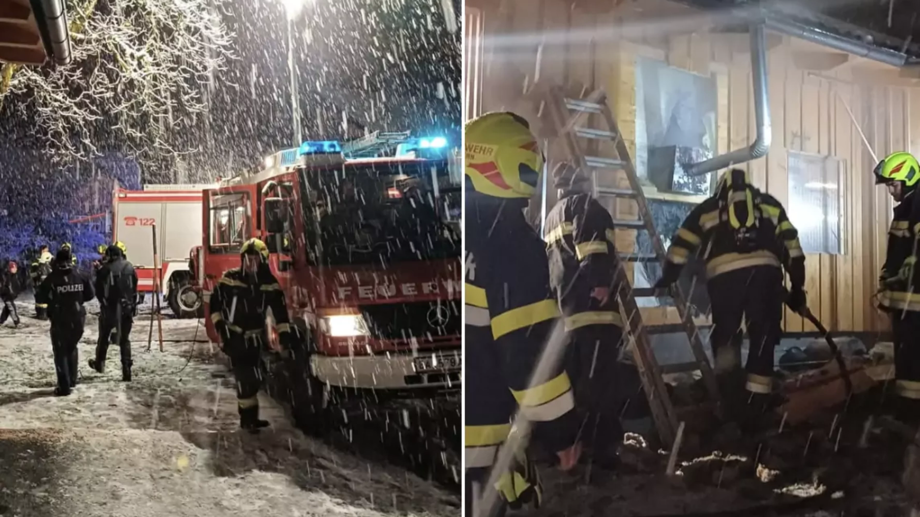Foto auf 5min.at zeigt die Freiwillige Feuerwehr Reitern bei einem Einsatz