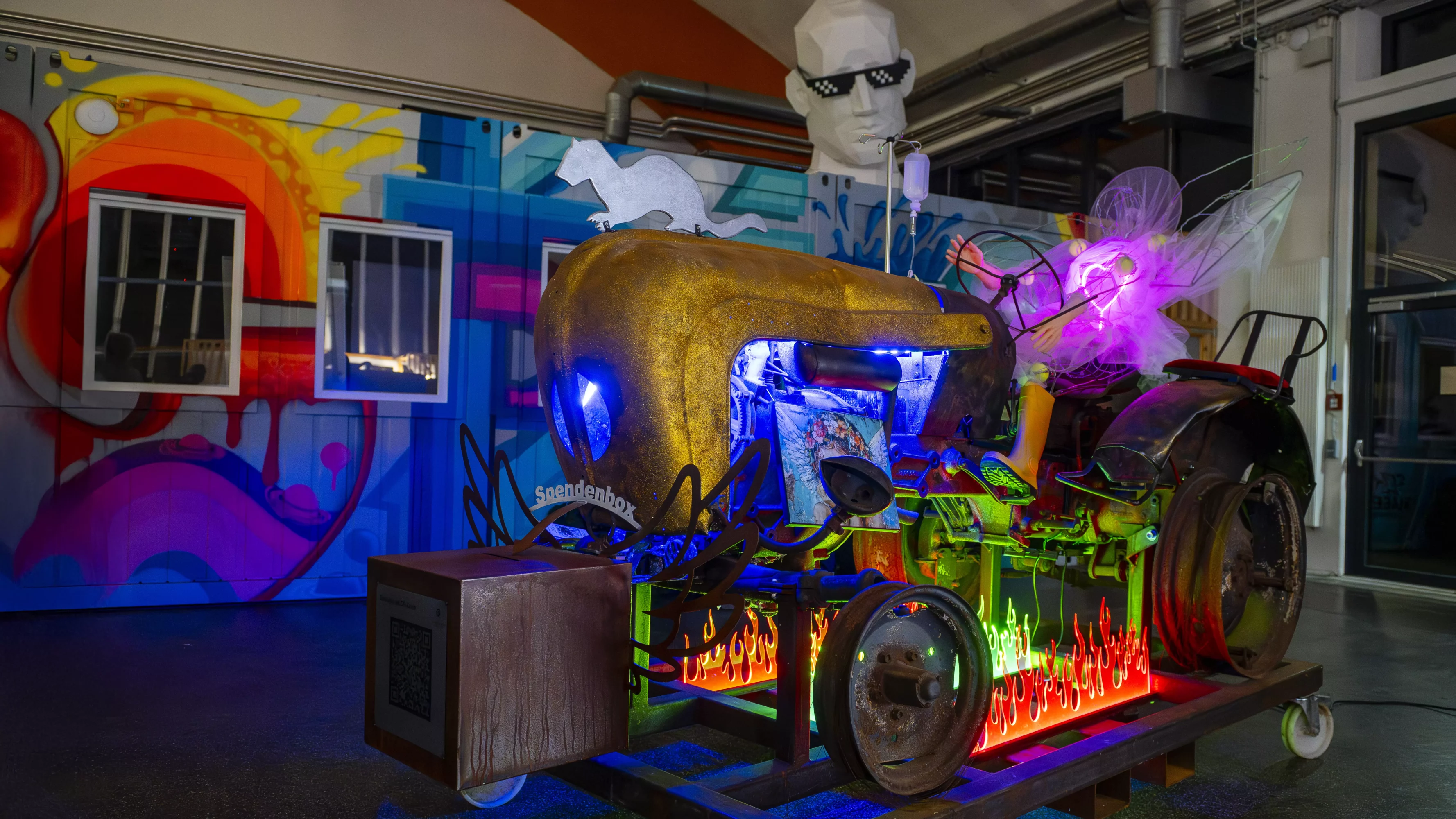 Auf dem Bild von www.5min.at sieht man das Kunstwerk.