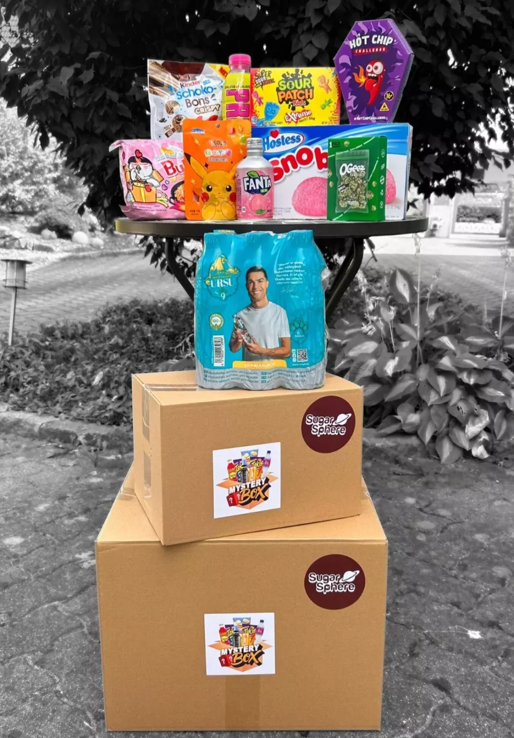 Das Bild auf 5min.at zeigt Süßigkeiten-Verpackungen.