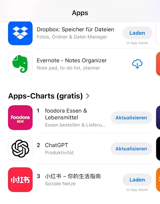 Das Bild auf 5min.at zeigt RedNote.