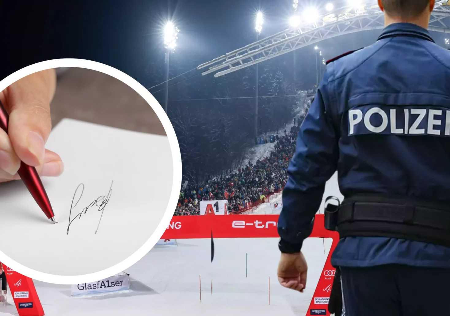 Das Bild auf 5min.at zeigt die Polizei in Schladming.