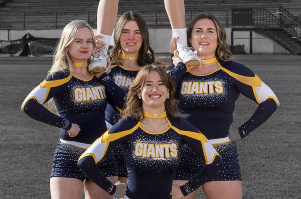 Das Bild auf 5min.at zeigt Cheerleader in Graz.