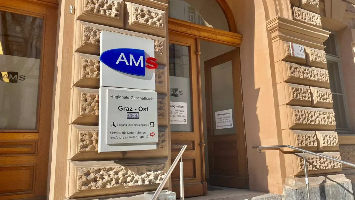 Bild auf 5min.at zeigt das AMS in Graz.