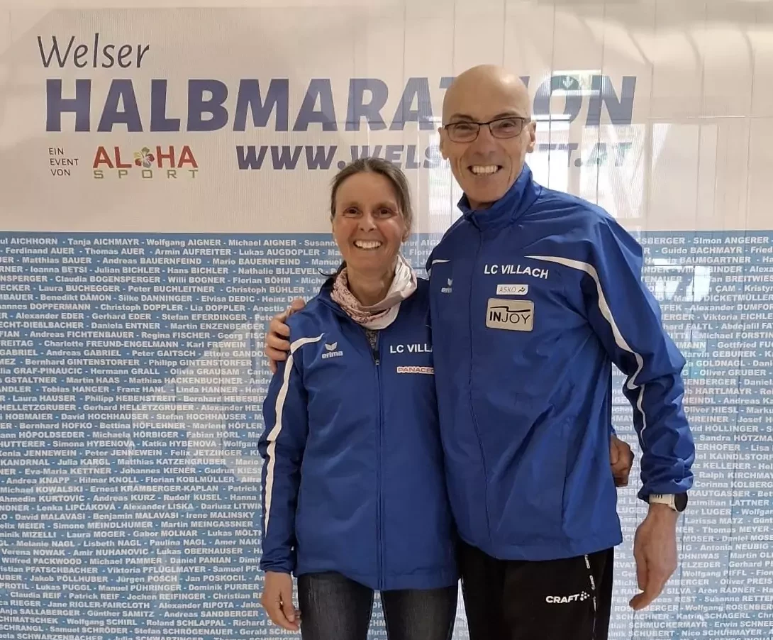 Gold für Zwerger und Quaglia vom LC Villach beim Halbmarathon