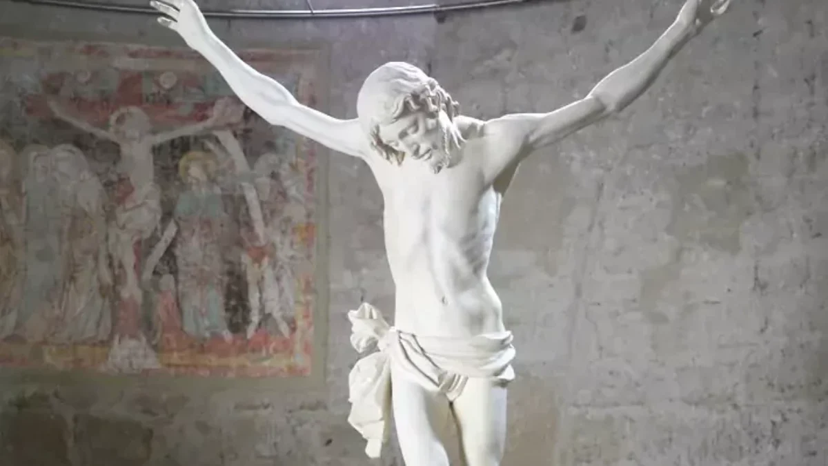 Bild auf 5min.at zeigt das angeblich blasphemischer Kunstwerk