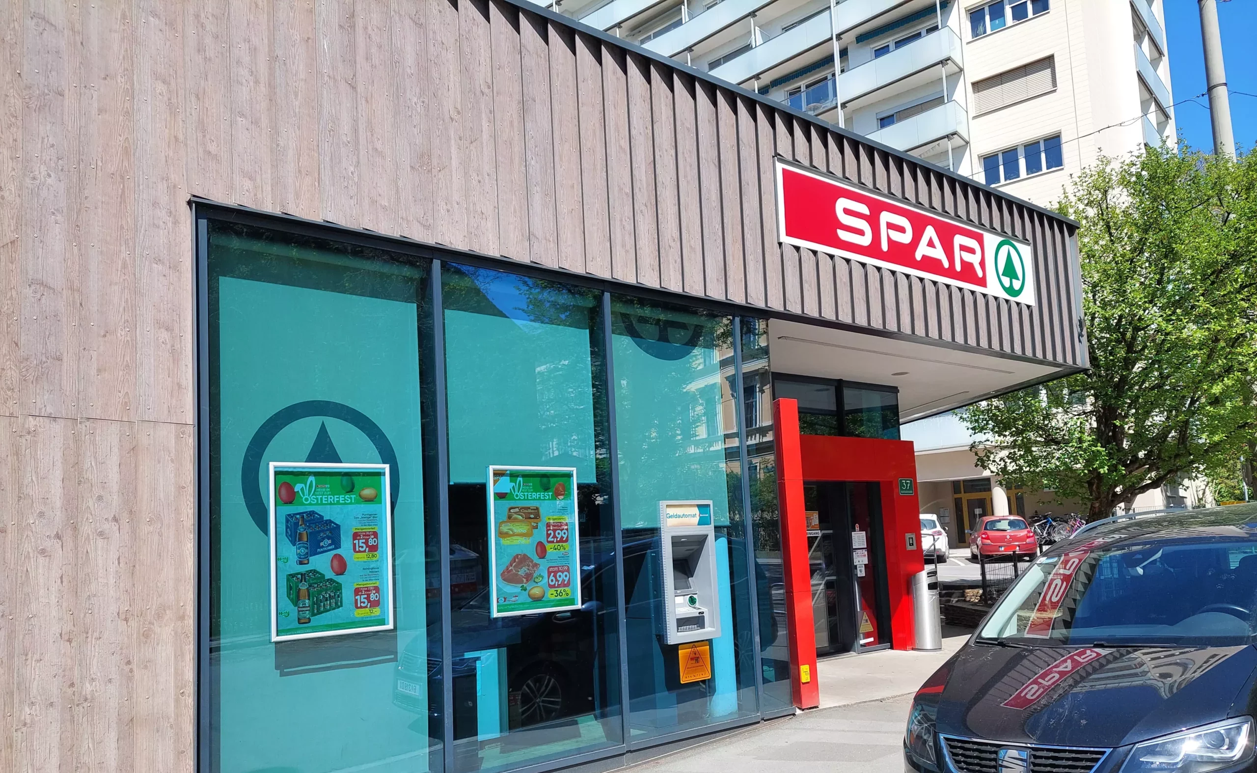 Foto in Beitrag von 5min.at: Zu sehen ist der SPAR in der Humboldtstraße in Graz.
