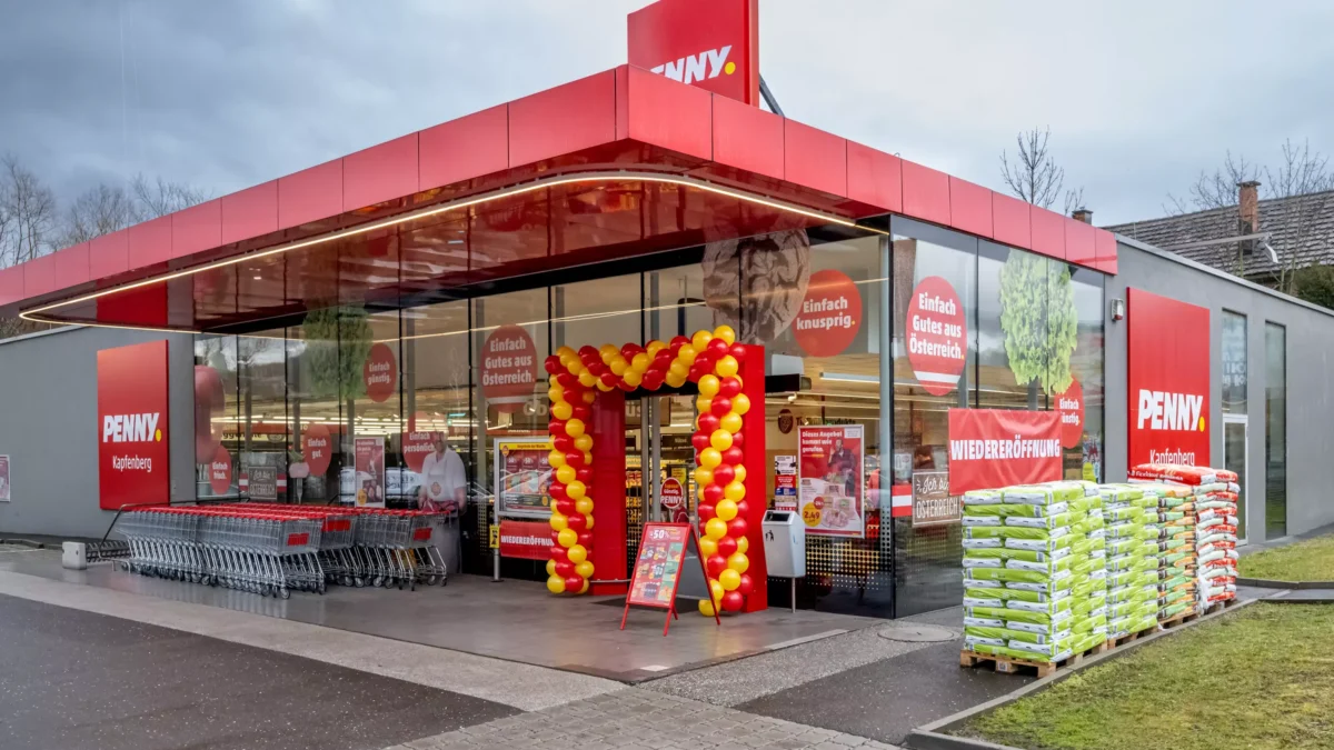Das Bild auf 5min.at zeigt einen Penny Markt.
