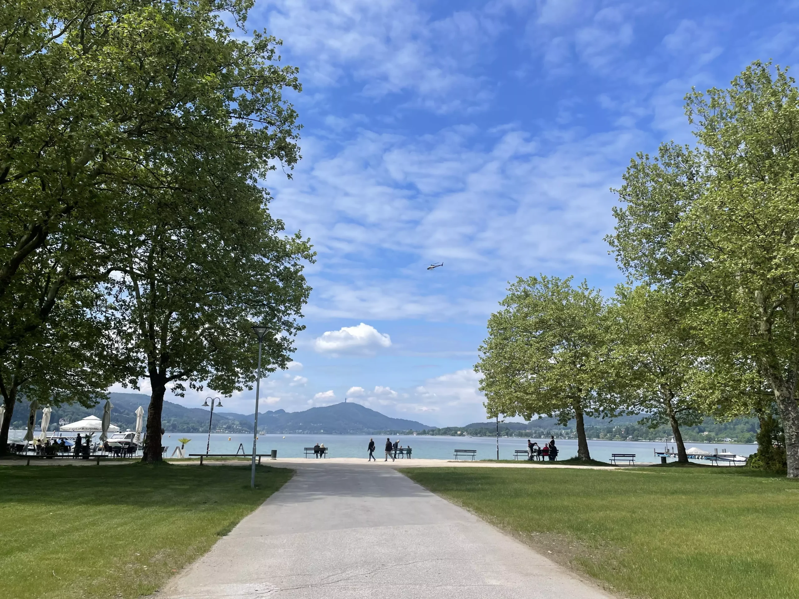 Ein Bild auf 5min.at zeigt die Ostbucht in Klagenfurt am Wörthersee.