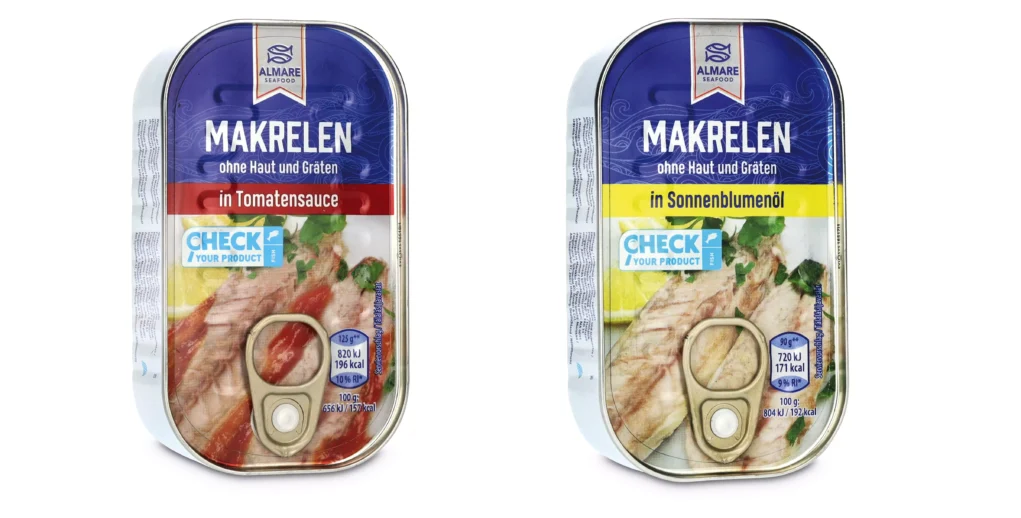 Foto in Beitrag von 5min.at: Zu sehen sind die Makrelen von Hofer, die billiger werden.