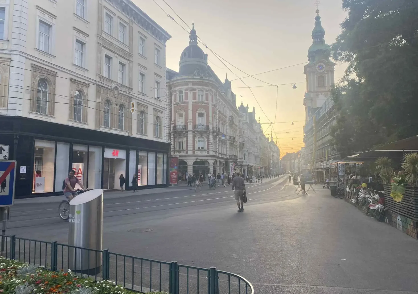 Bild auf 5min.at zeigt die Grazer Innenstadt.