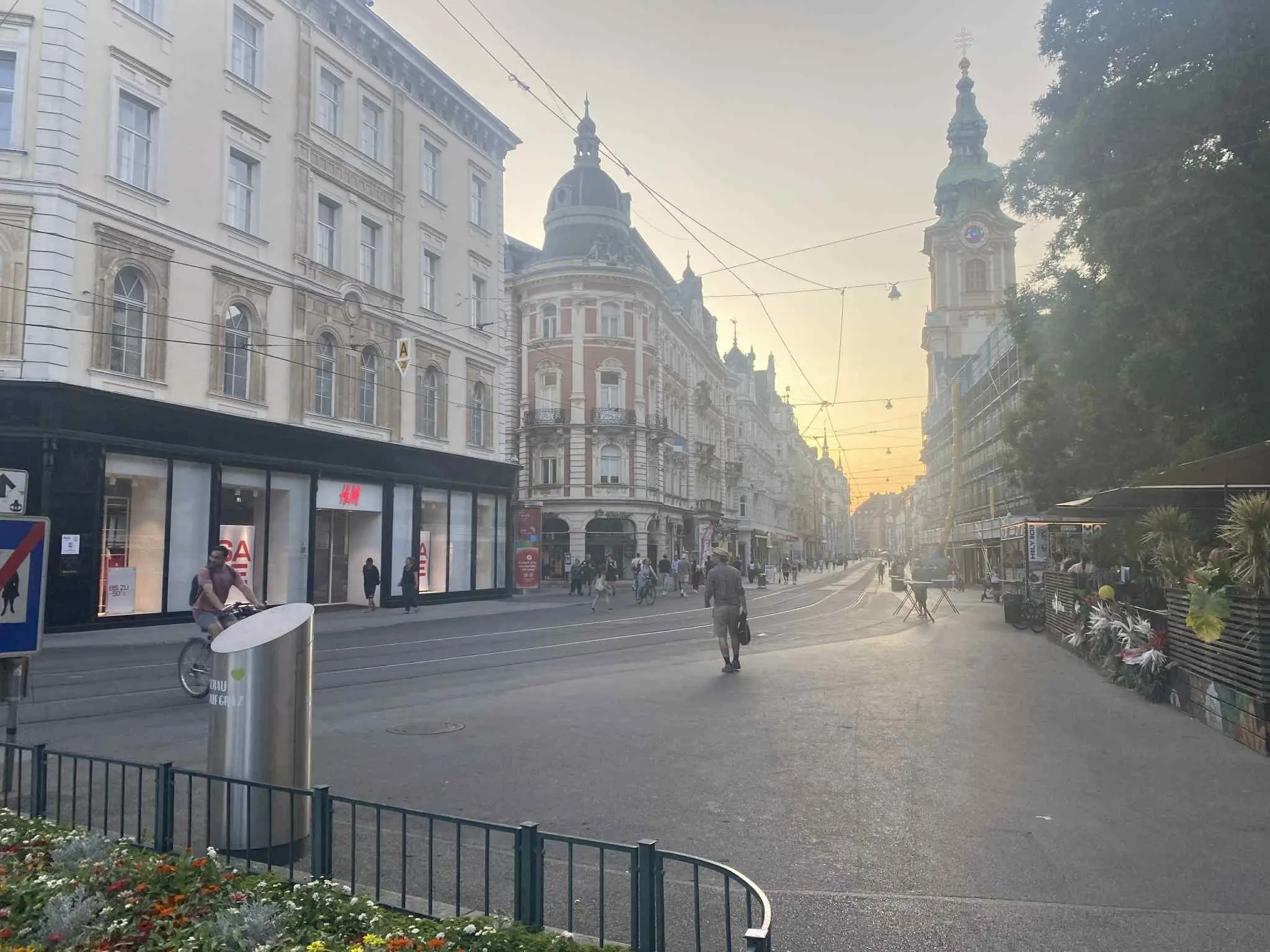 Bild auf 5min.at zeigt die Grazer Innenstadt.