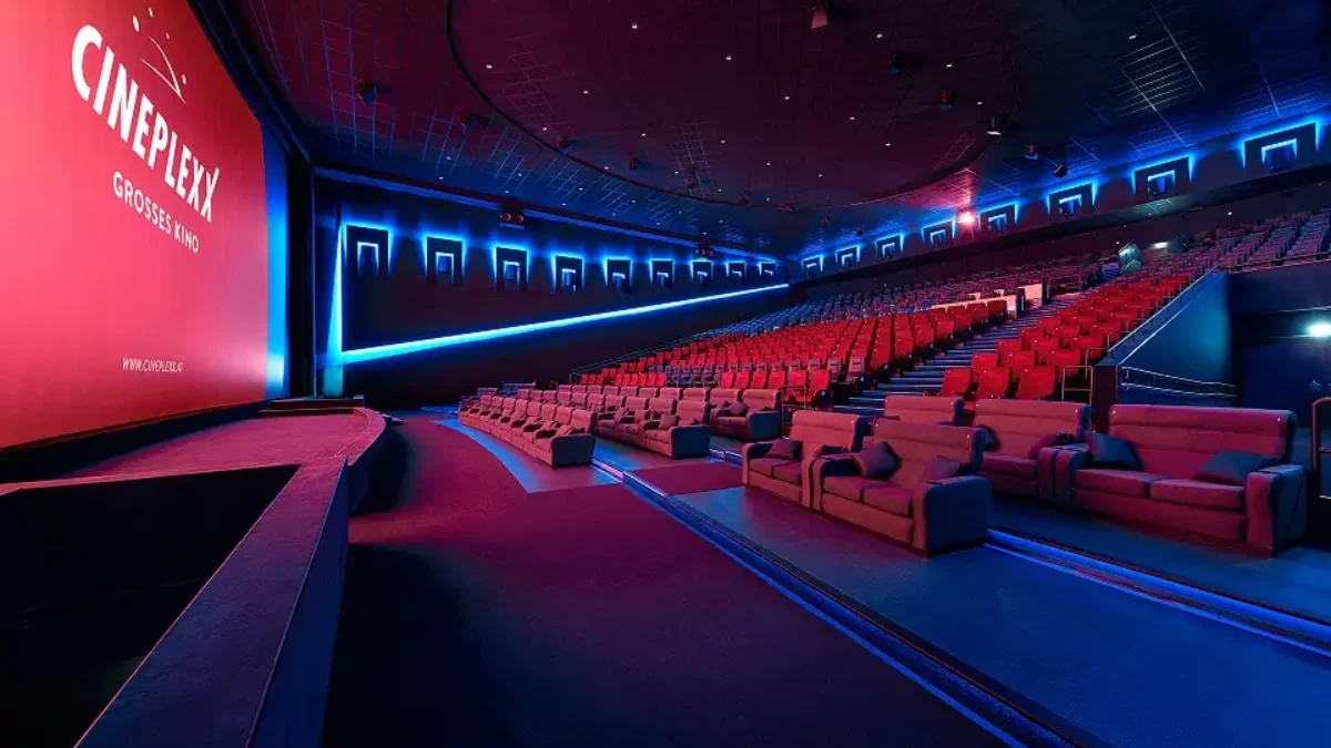 Bild auf 5min.at zeigt ei Cineplexx von Innen.