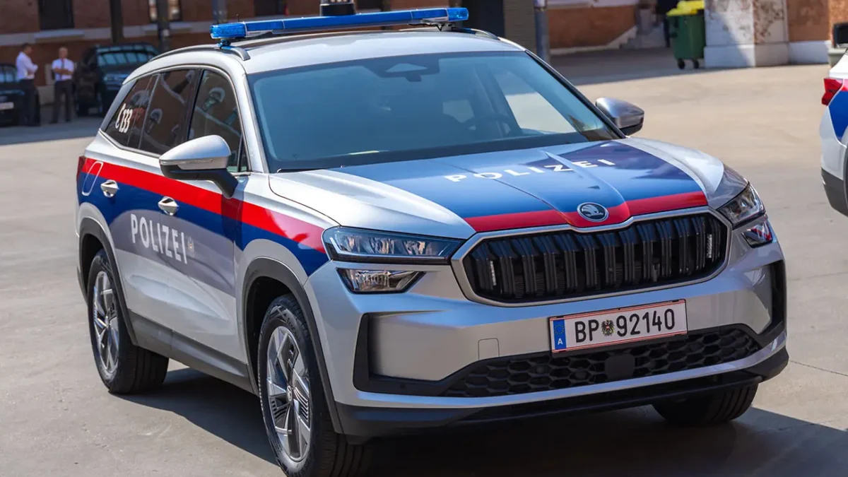 Bild auf 5min.at zeigt ein Polizeiauto.