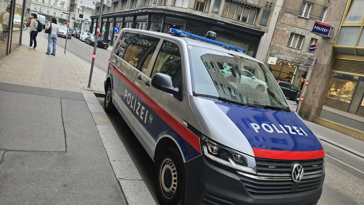 Bild auf 5min.at zeigt ein Wiener Polizeiauto
