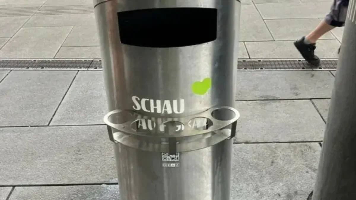 Auf dem Foto von www.5min.at sieht man die Pfandringsysteme in Graz.