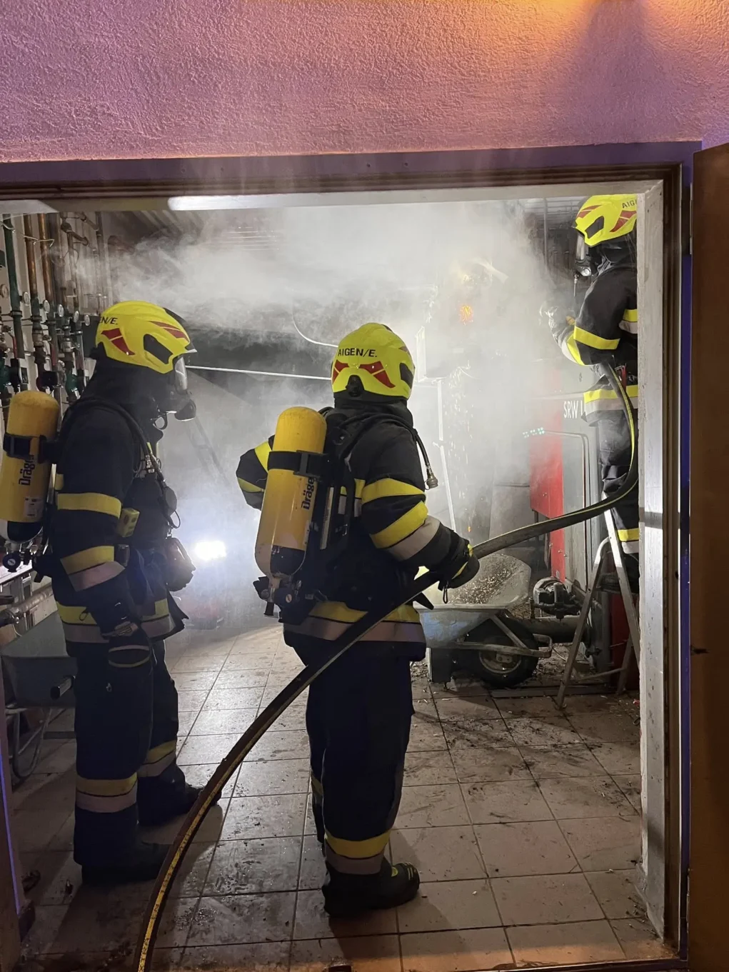 Bild auf 5min.at zeigt mehrere Feuerwehrleute.