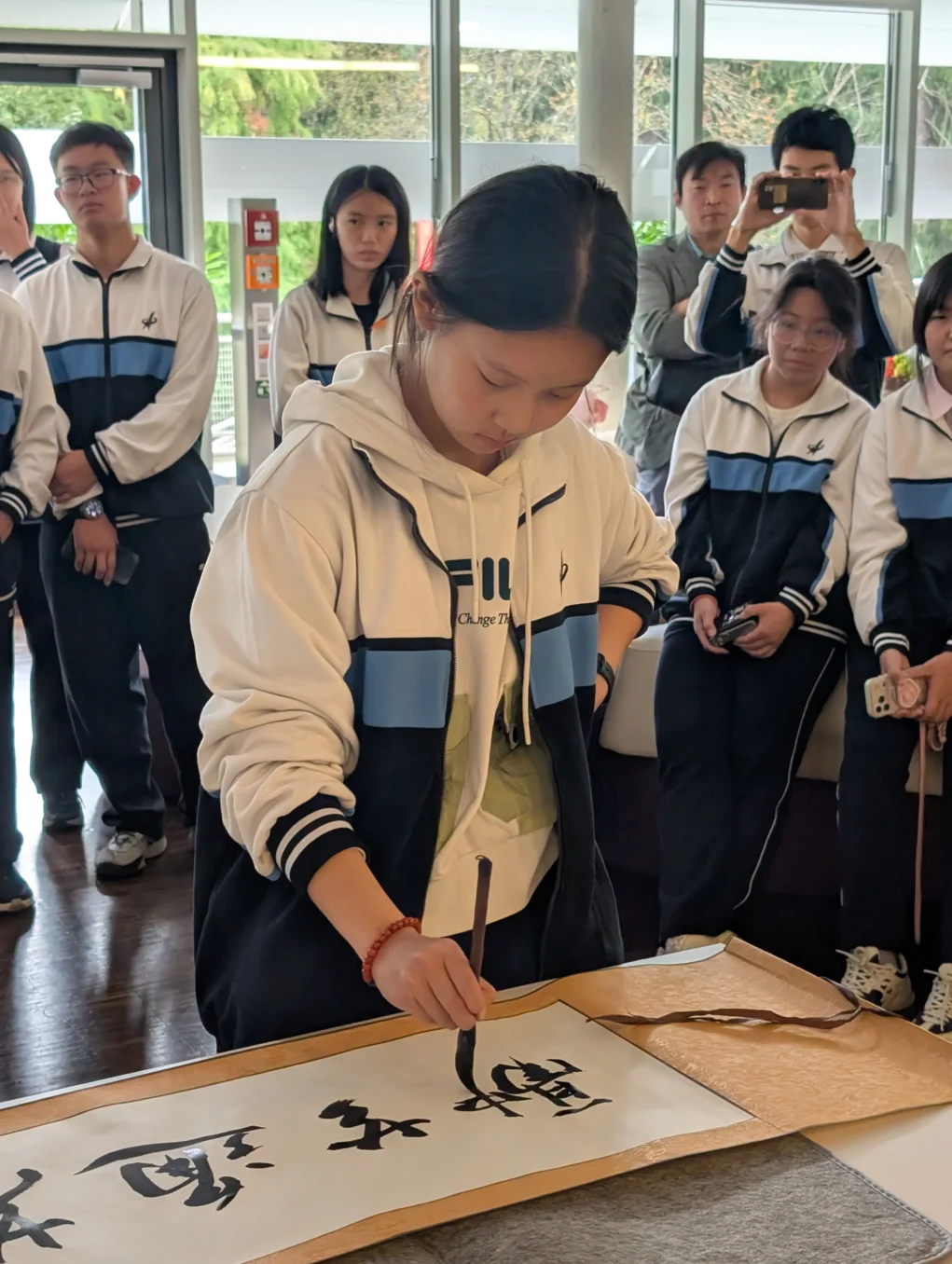 Foto auf 5min.at zeigt die Chinesische Partnerschule zu Gast an den Privatschulen Bad Gleichenberg