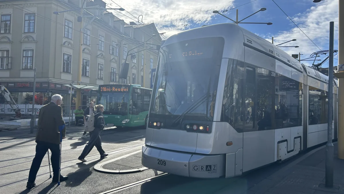 Bild auf 5min.at zeigt den Grazer Jakominiplatz.