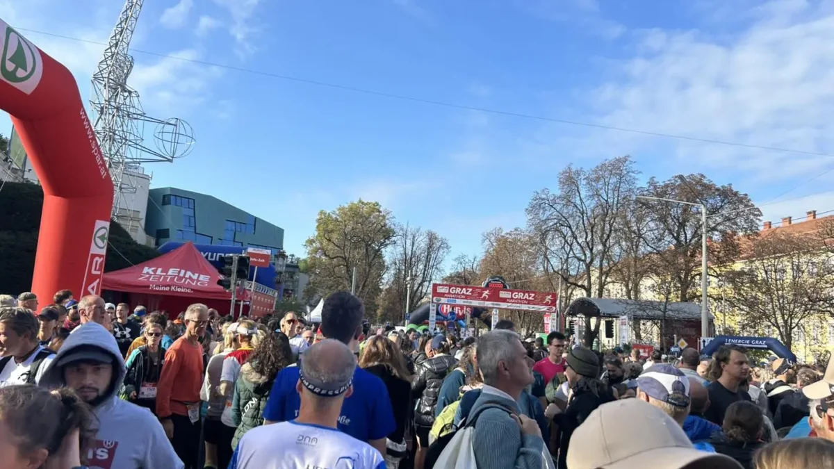 Bild auf 5min.at zeigt ein Laufevent in Graz.