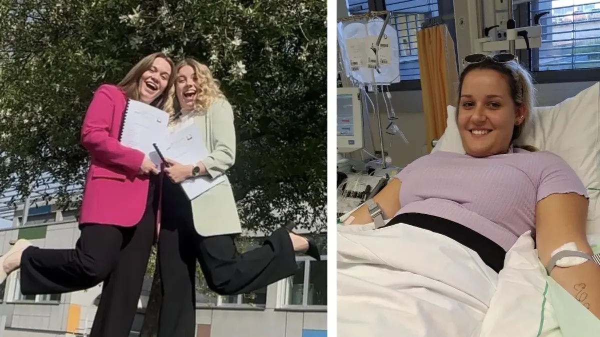 Foto auf 5min.at zeigt Personen in die Kamera lächeln.