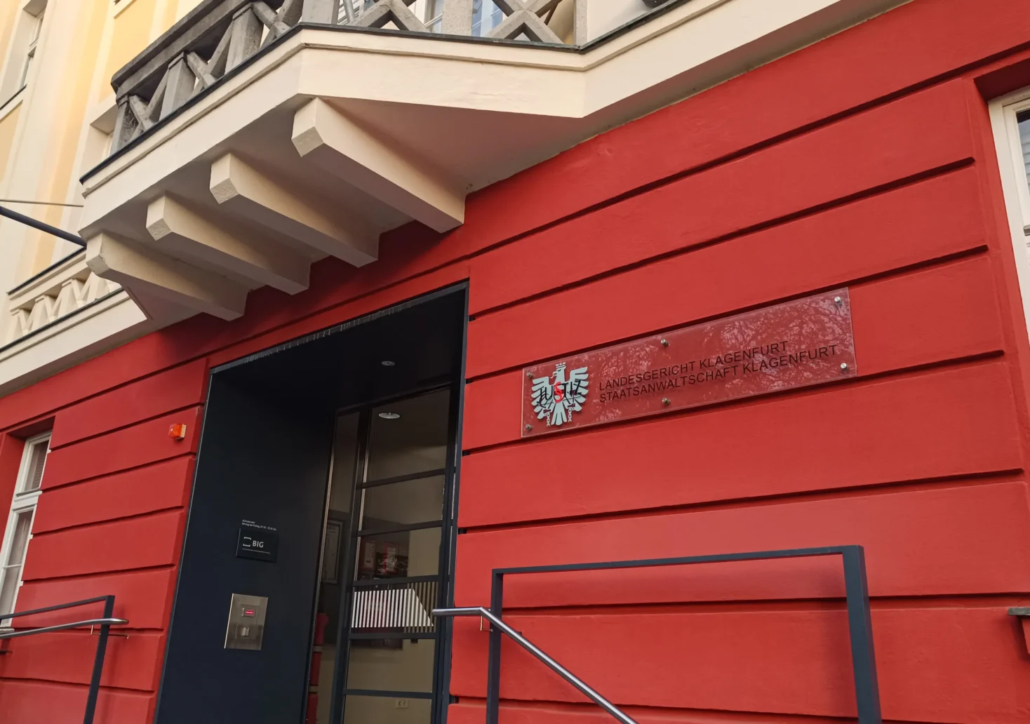 Das Bild auf 5min.at zeigt das Landesgericht Klagenfurt.