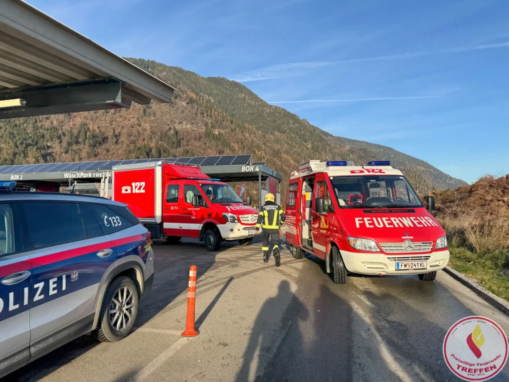Das Bild auf 5min.at zeigt einen Einsatz der FF Treffen.