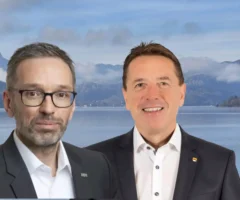 Das Bild auf 5min.at zeigt Herbert Kickl und Erwin Angerer.