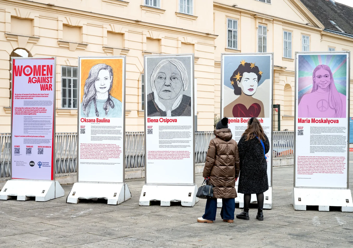 Das Bild von 5 Minuten zeigt die Kunst von FAR beim MQ Wien.