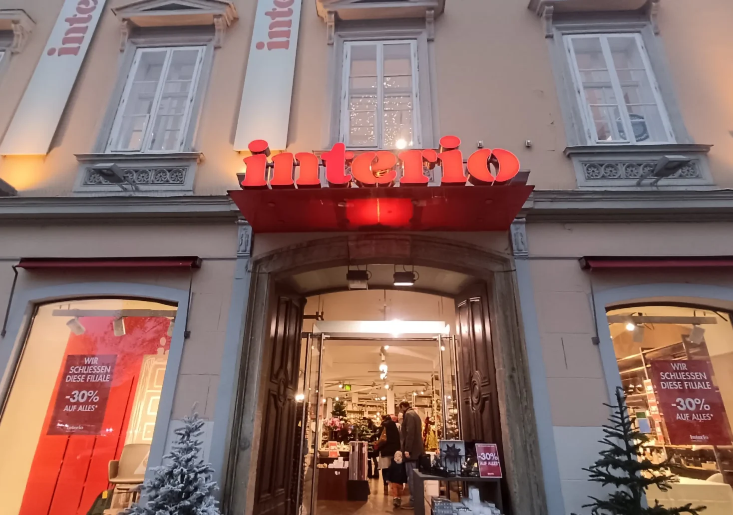 Das Bild auf 5min.at zeigt die Interio-Filiale in Klagenfurt.