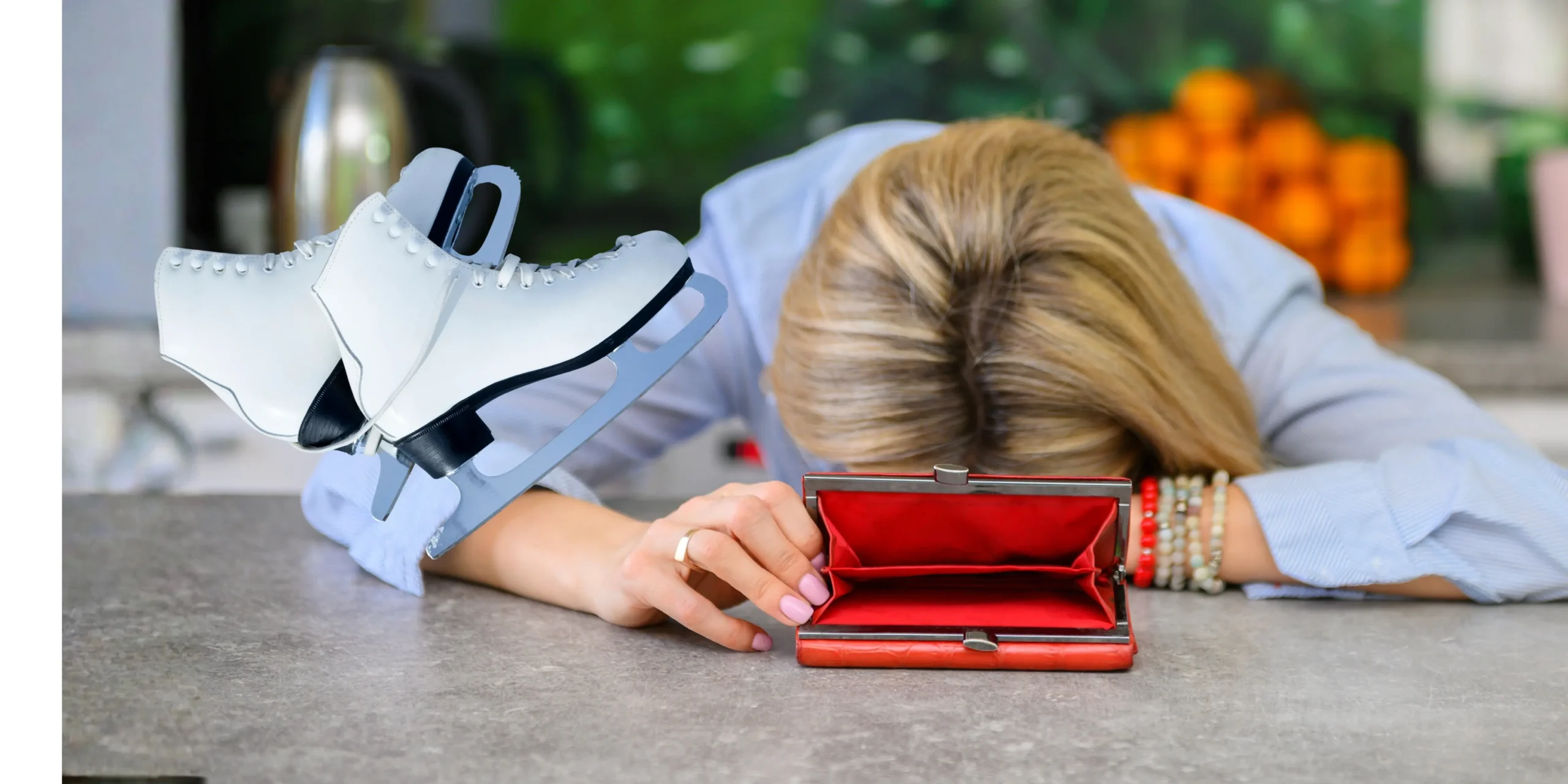 Das Bild auf 5min.at zeigt eine Frau und Schittschuhe.