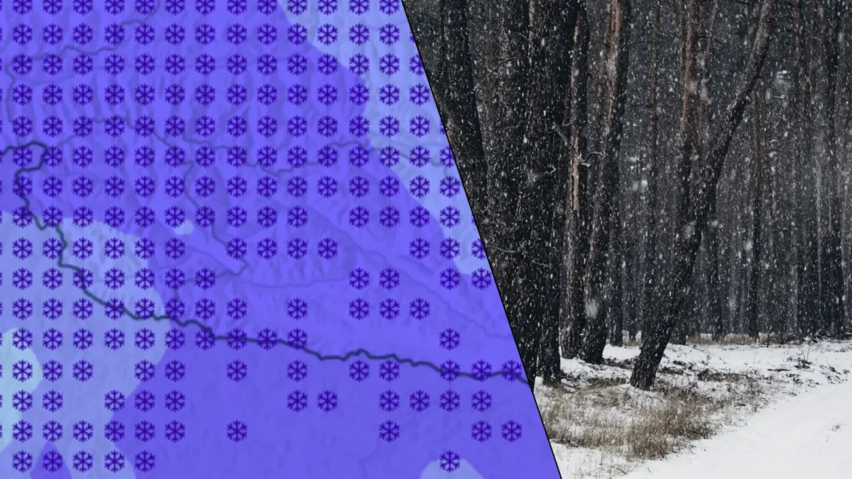 Das Bild zeigt eine Wetterkarte auf 5min.at.