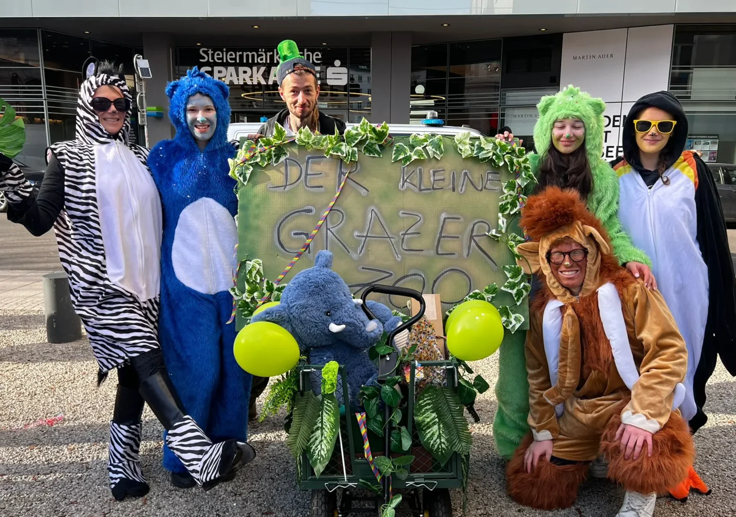 Foto auf 5min.at zeigt den Fasching am Grazer Hauptplatz 2026.