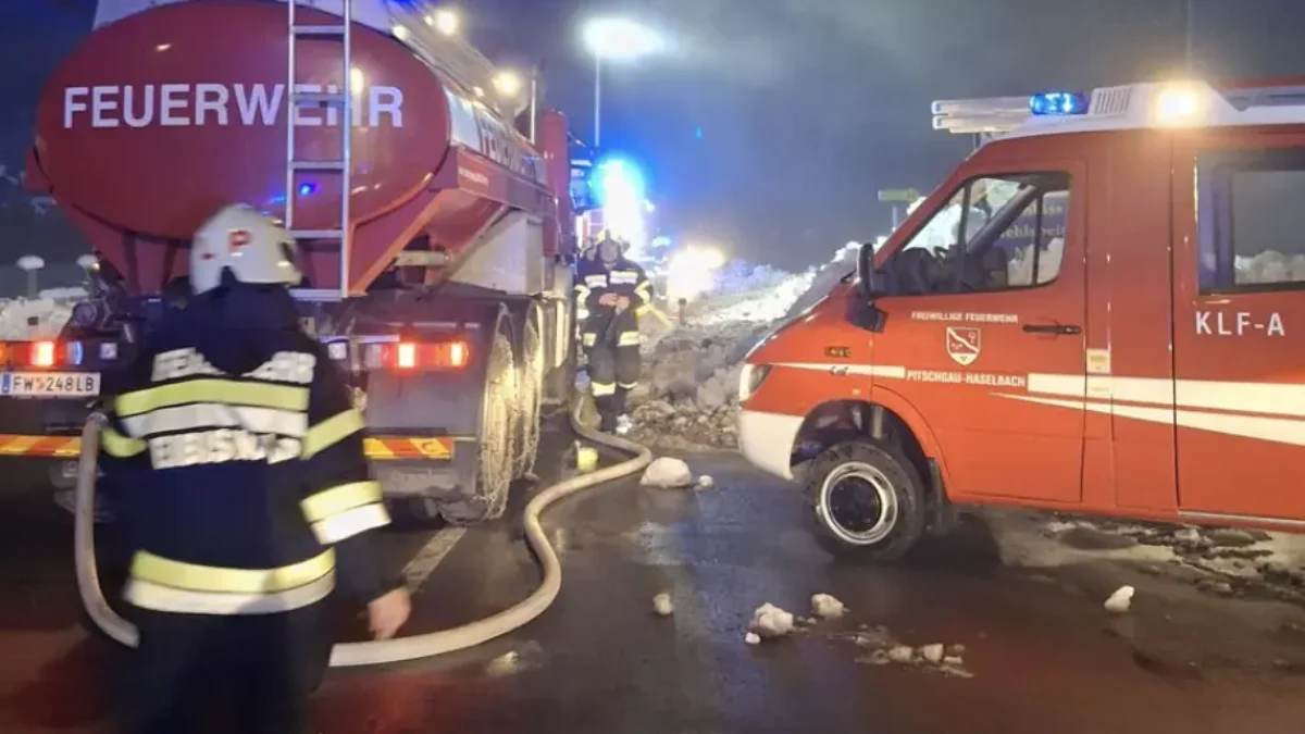 Foto auf 5min.at zeigt einen Feuerwehreinsatz.