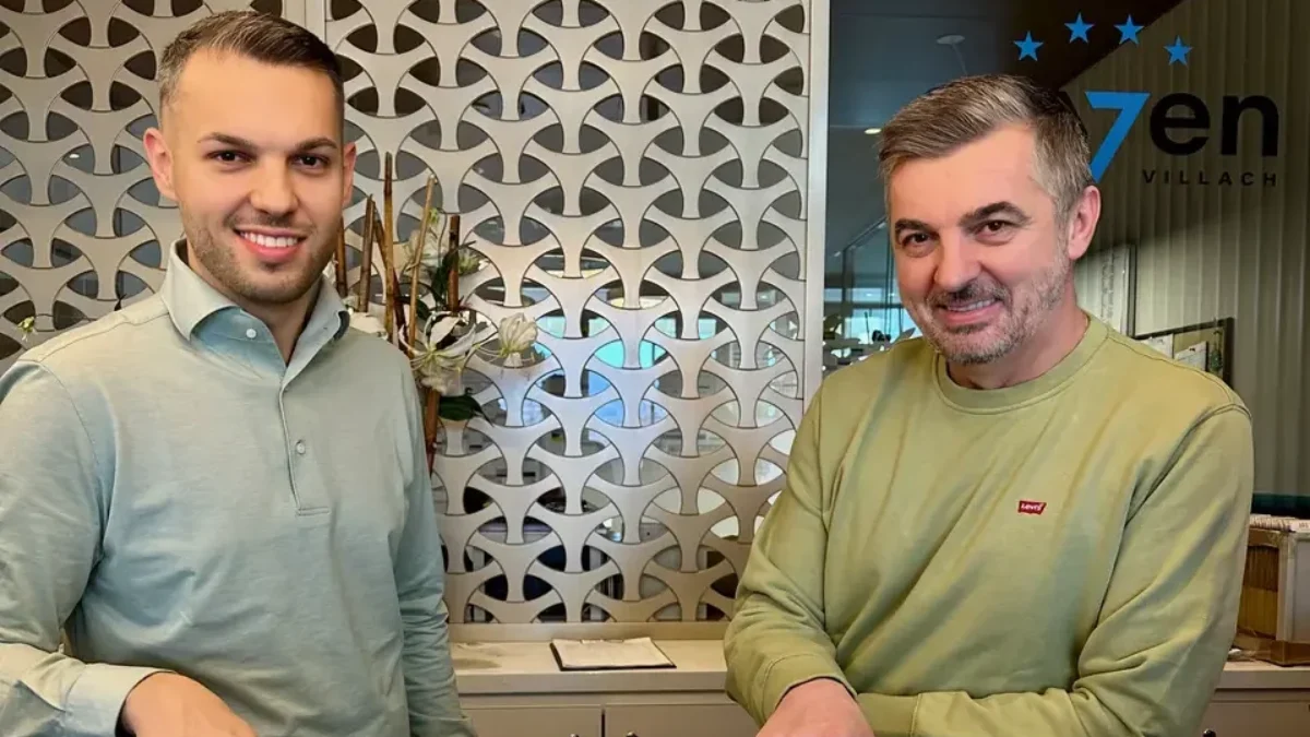 Das Bild auf 5min.at zeigt die Eigentümer des Hotel Seven.