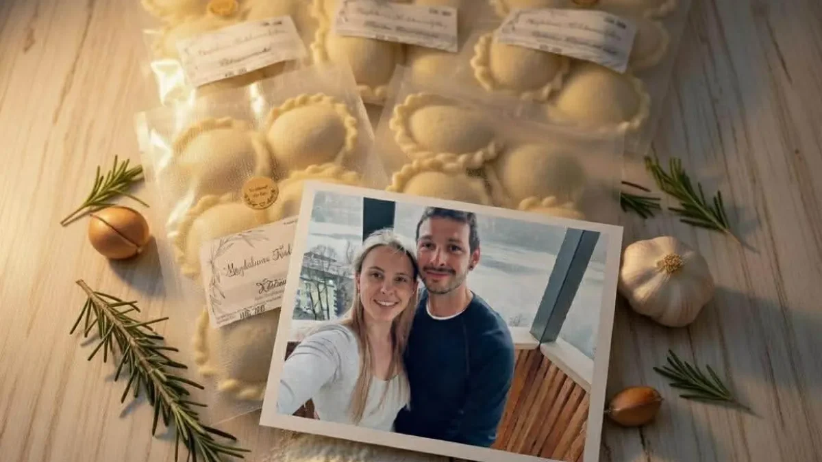 Das Bild auf 5min.at zeigt Nudeln und ein Foto.