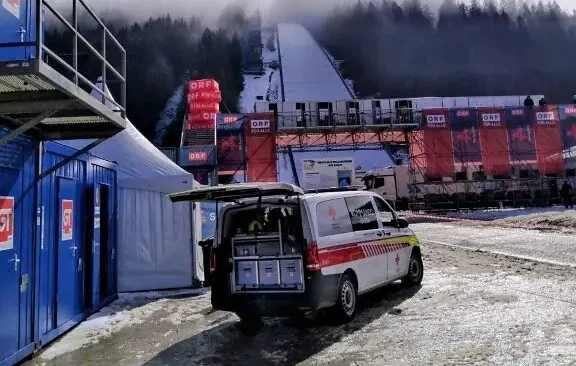 Das Bild auf 5min.at zeigt einen Rettungswagen.