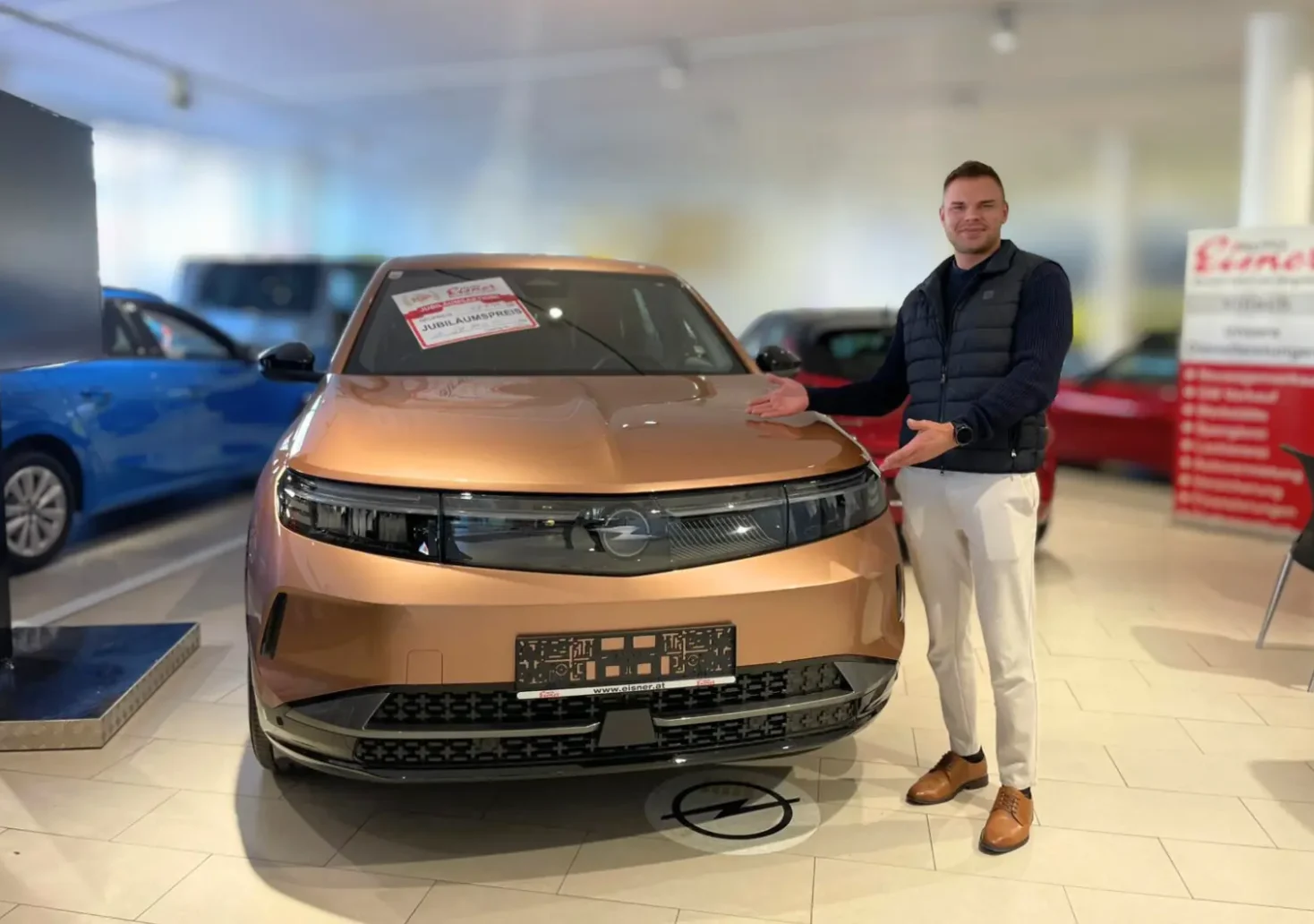 Bild auf 5min.at zeigt ein Werbefoto von Eisner Auto Villach.