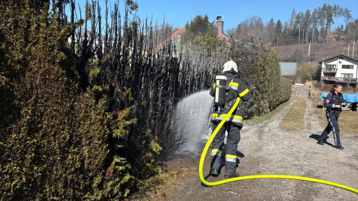 Das Bild zeigt einen Einsatz der Freiwilligen Feuerwehr Föderlach auf 5min.at.