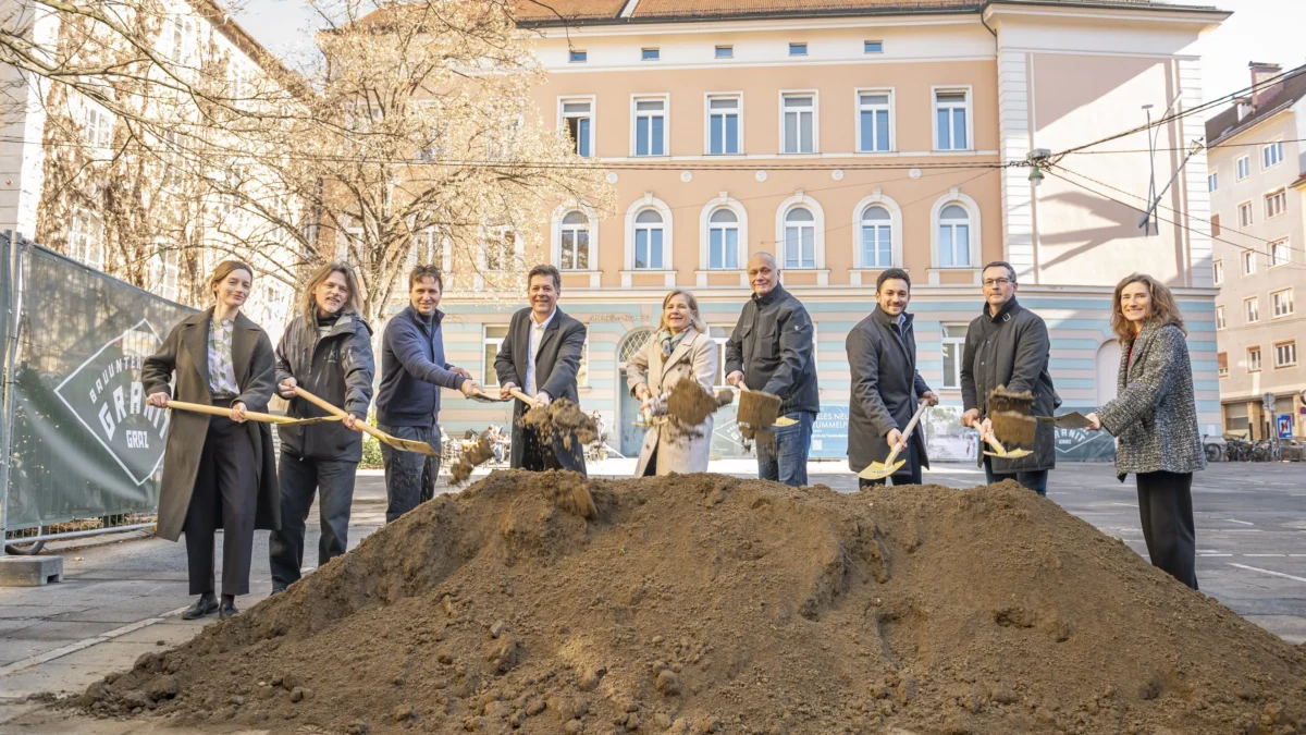 Spatenstich am Tummelplatz: Start für eine neues Stück Stadt.