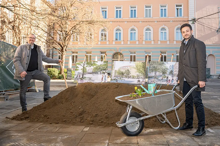 Spatenstich am Tummelplatz: Hier soll ein grüner Stadtraum entstehen