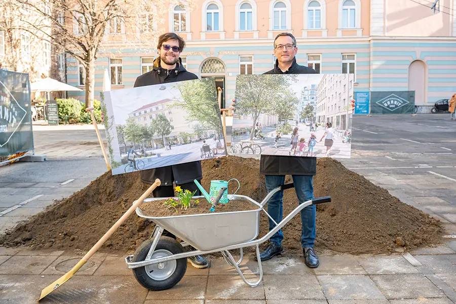 Spatenstich am Tummelplatz: Hier soll ein grüner Stadtraum entstehen