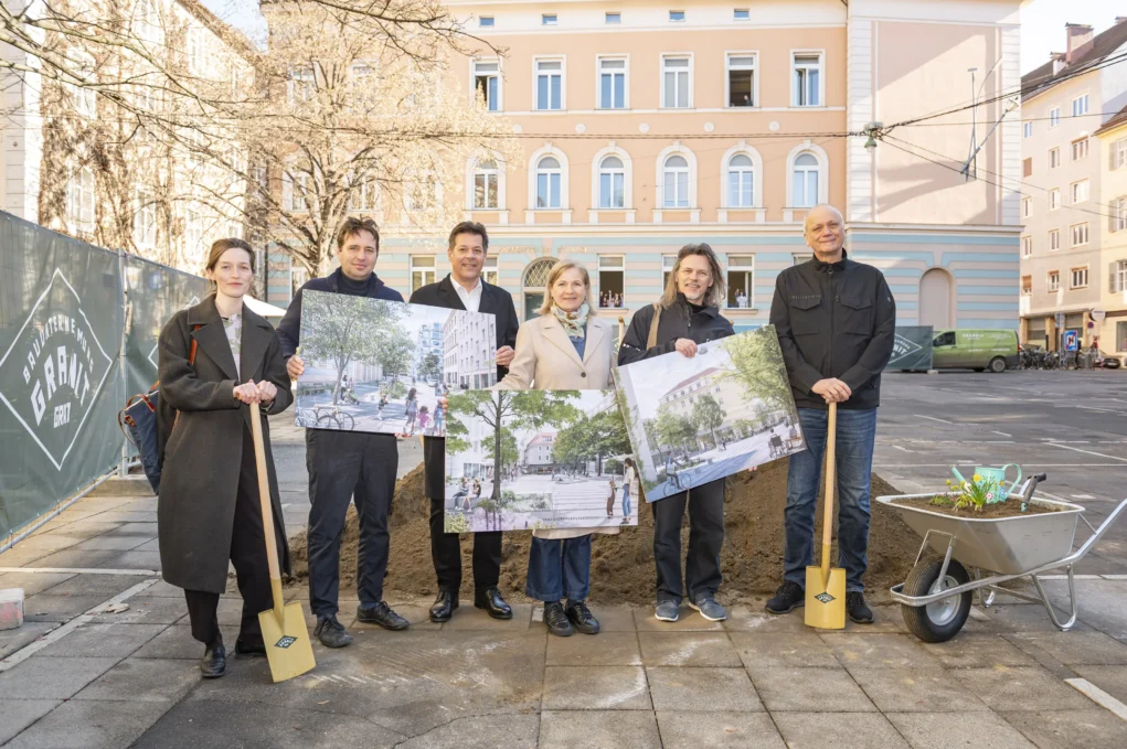 Spatenstich am Tummelplatz: Hier soll ein grüner Stadtraum entstehen