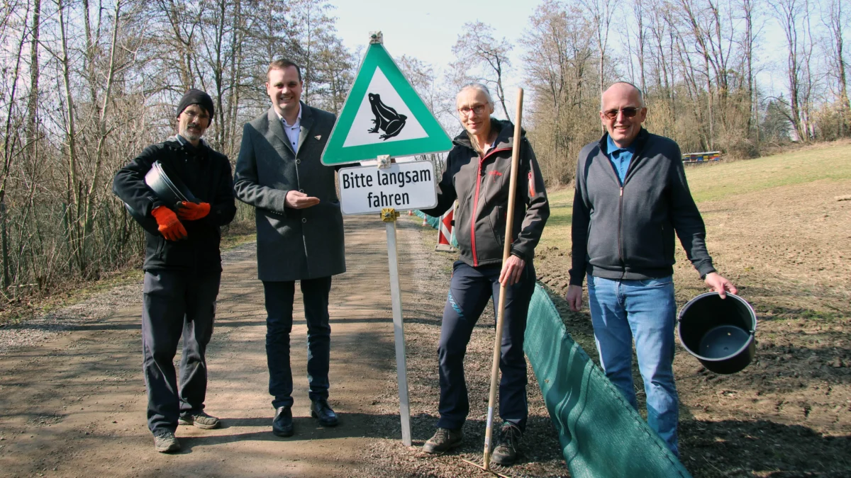 Bild auf 5min.at zeigt wo das Schild für die Krötenwanderung steht