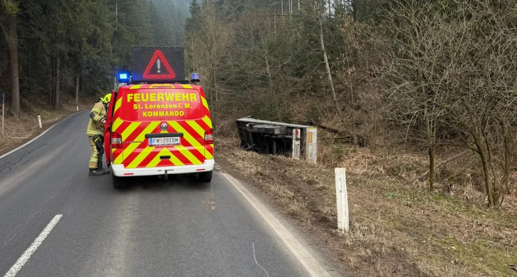 Das Bild auf 5min.at zeigt einen LKW-Unfall.
