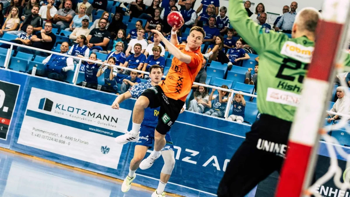 Das Bild auf 5min.at zeigt ein Spiel des HSG Holding Graz.