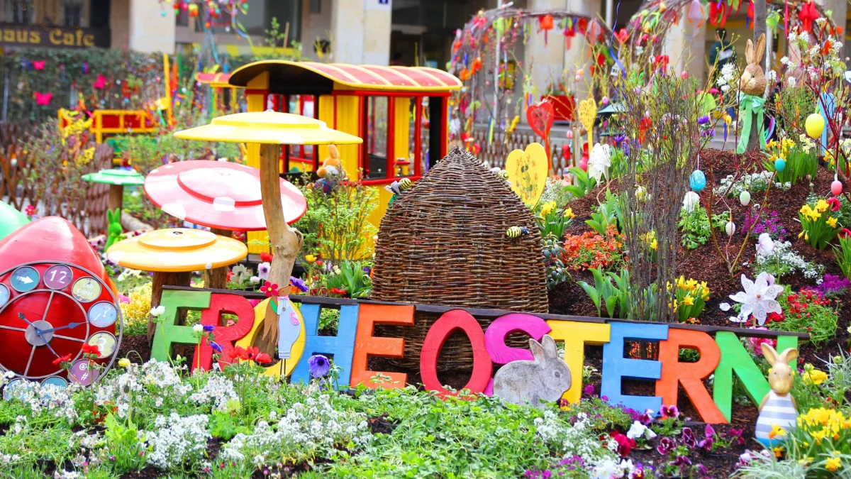 Ein Bild auf 5min.at zeigt den Ostermarkt in Villach.